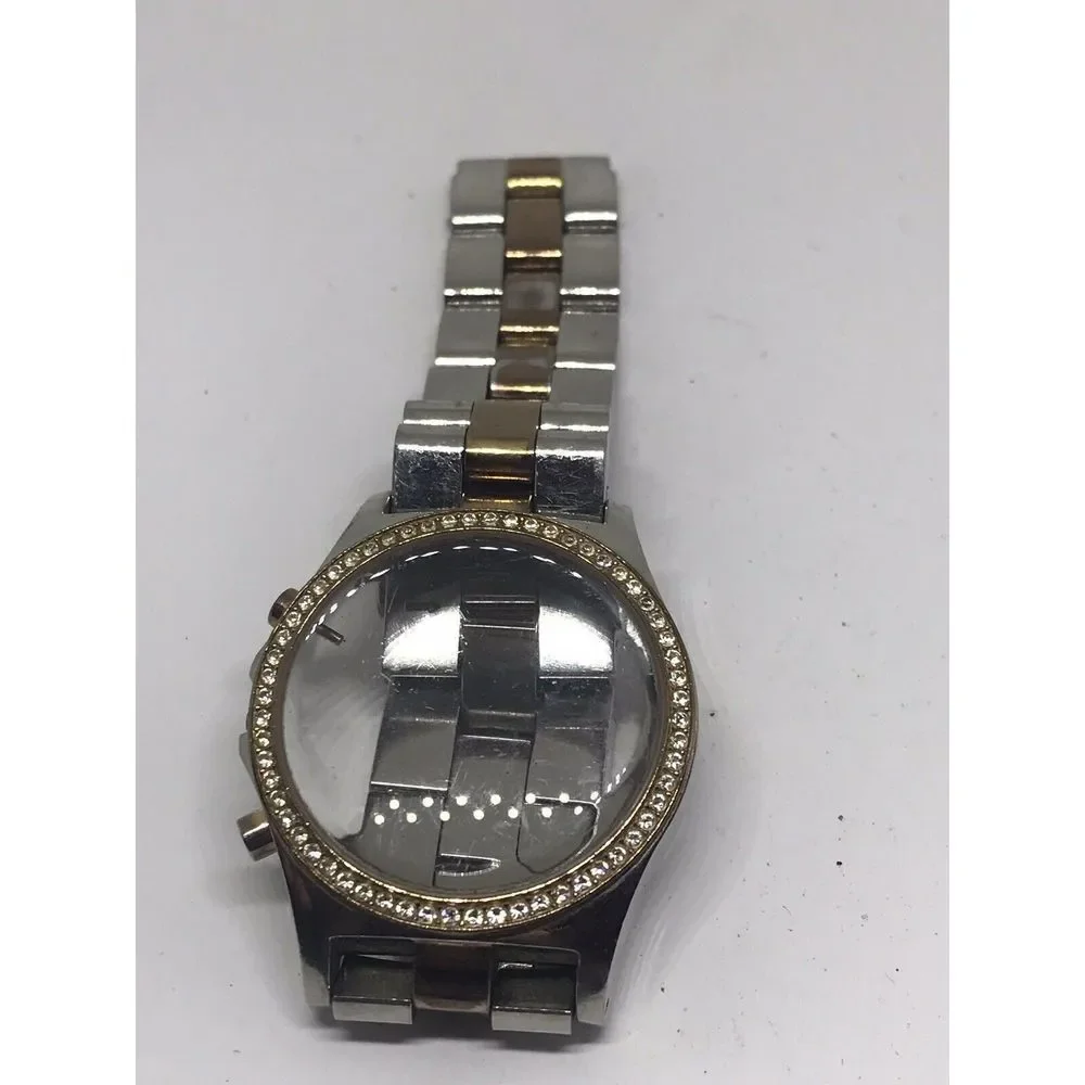 Michael Kors Watch Bracelet Links Case Use For Parts Used Band Z256 20mm Twotone